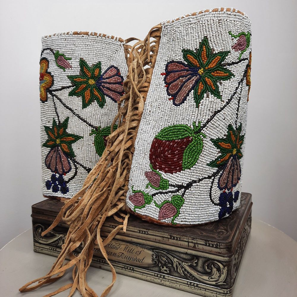 Rare Native American beaded cuffs.