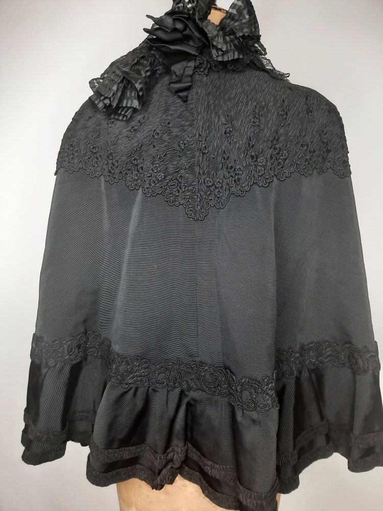 Antique black cape by Cole Brothers Sheffield.