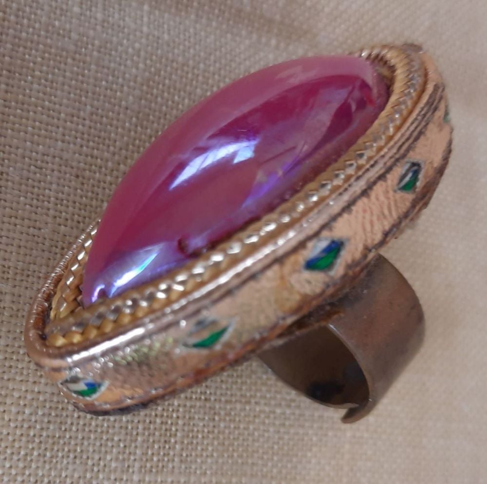 Theatrical Costume Ring- Pink