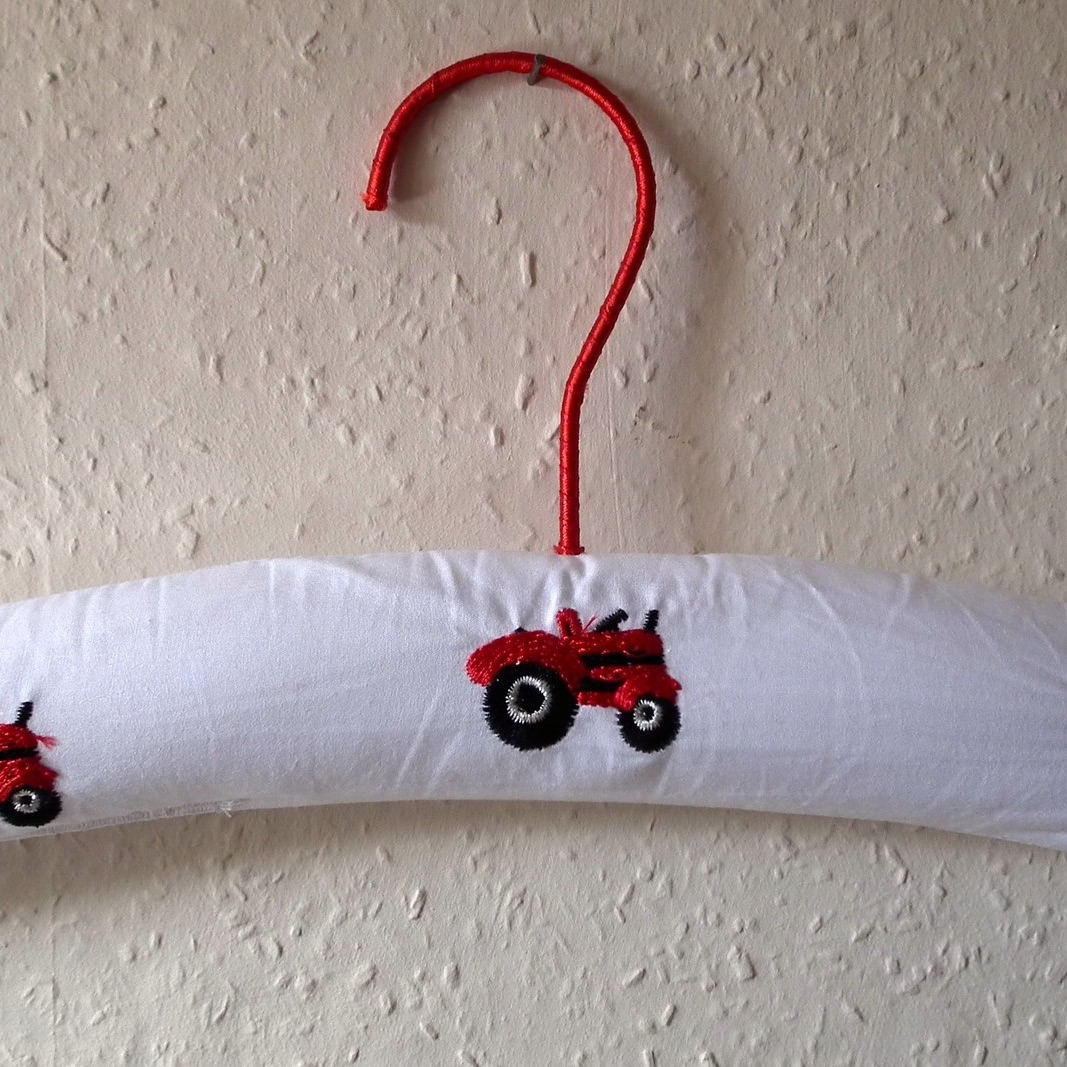 Child's Padded Coathanger - Vintage Tractor