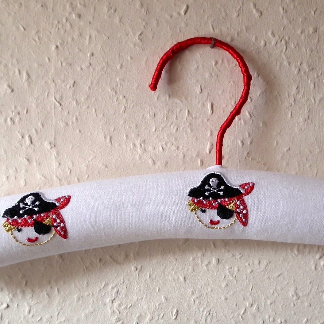 Child's Padded Coathangers - Pirate Design