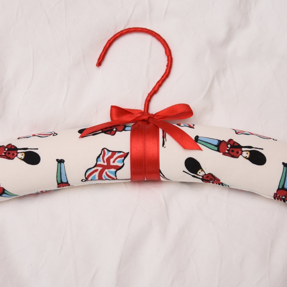 Child's Padded Coat Hangers - Guardsman & Flags