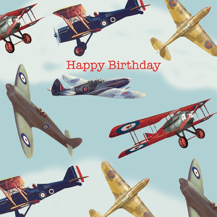 Birthday Card - Vintage Plane
