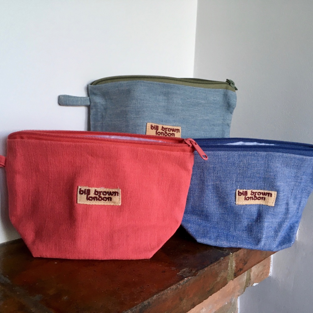 Cotton Make Up Bags by Bill Brown London