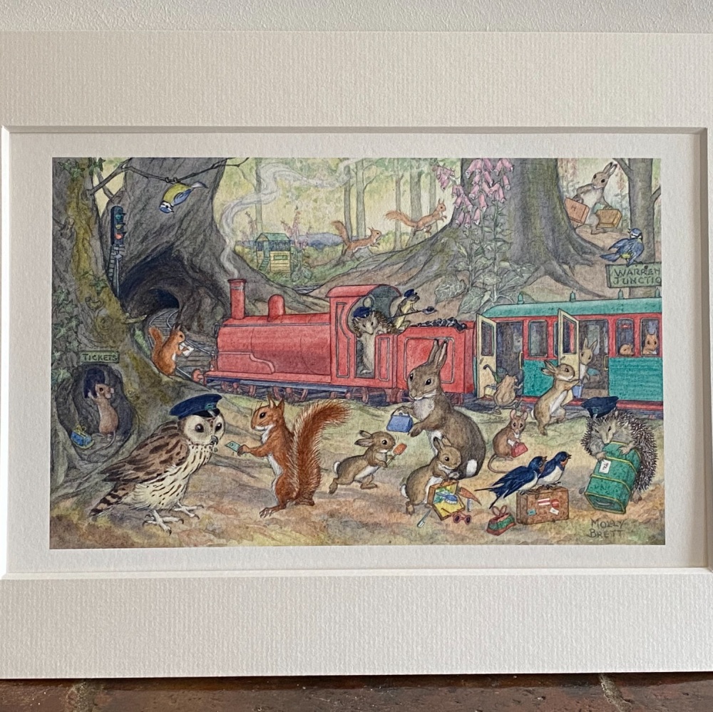 Mounted Print - Catching The Train