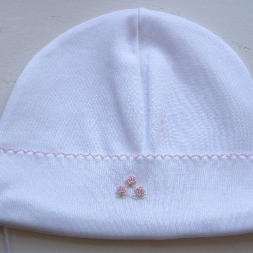 Rosebud Pima Cotton Baby Hat
