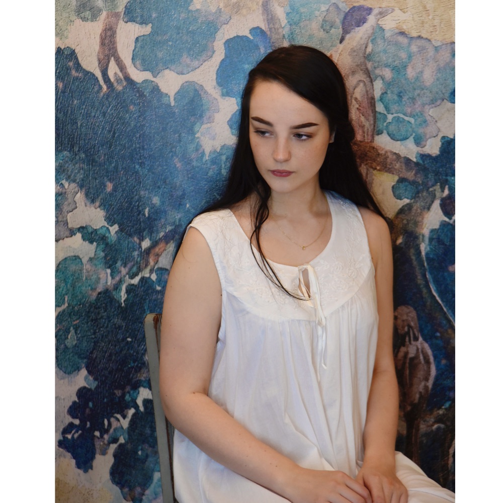 Sleeveless Cotton Nightdress - Nora