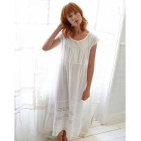 Short Sleeved Cotton Nightdress - Katherine