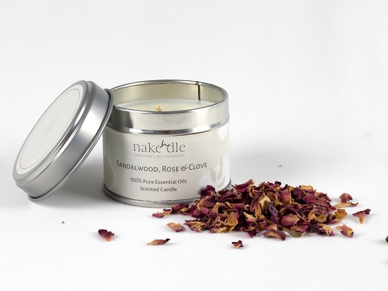 Travel Tin Candle - Sandalwood, Rose & Clove