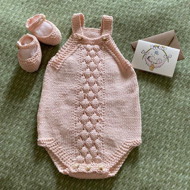 Hand knitted Baby Rompers & Shoes Sets