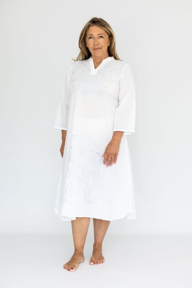 Long Sleeved Cotton Nightdress - Renaissance