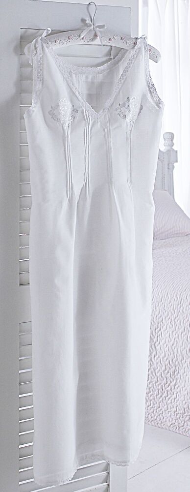 Sleeveless Cotton Nightdress - Nicole