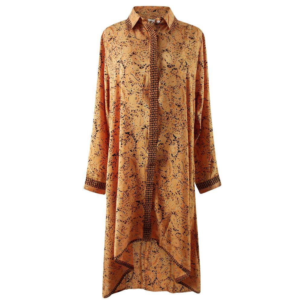 Viscose Shirt Dress - Honey