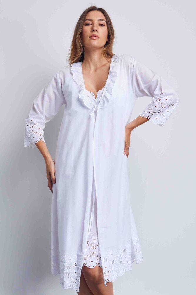 Cotton Dressing Gown - Deva