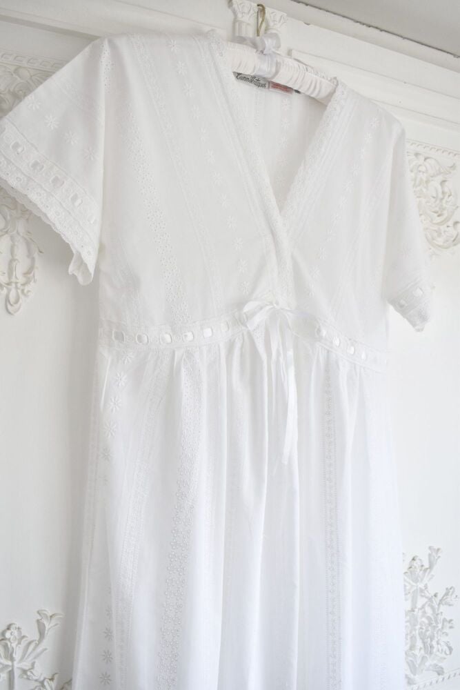 Short Sleeved Cotton Nightdress - Josette