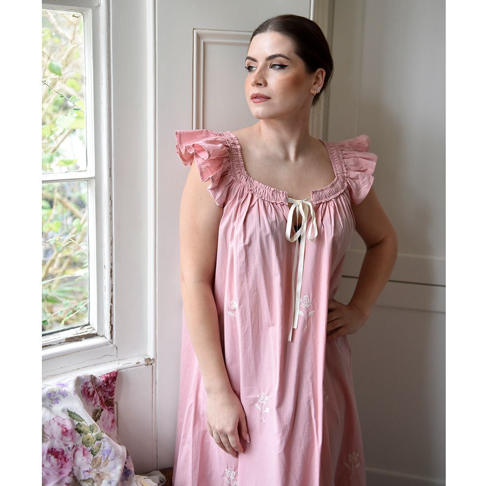 Cotton Nightdresses - Short Sleeved