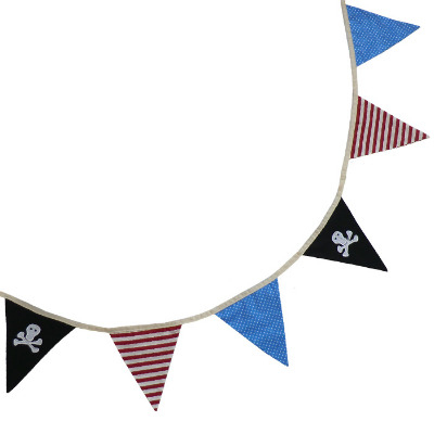 Pirate Bunting - Showing All Flags