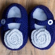 Baby Shoes - Purple Mary Janes