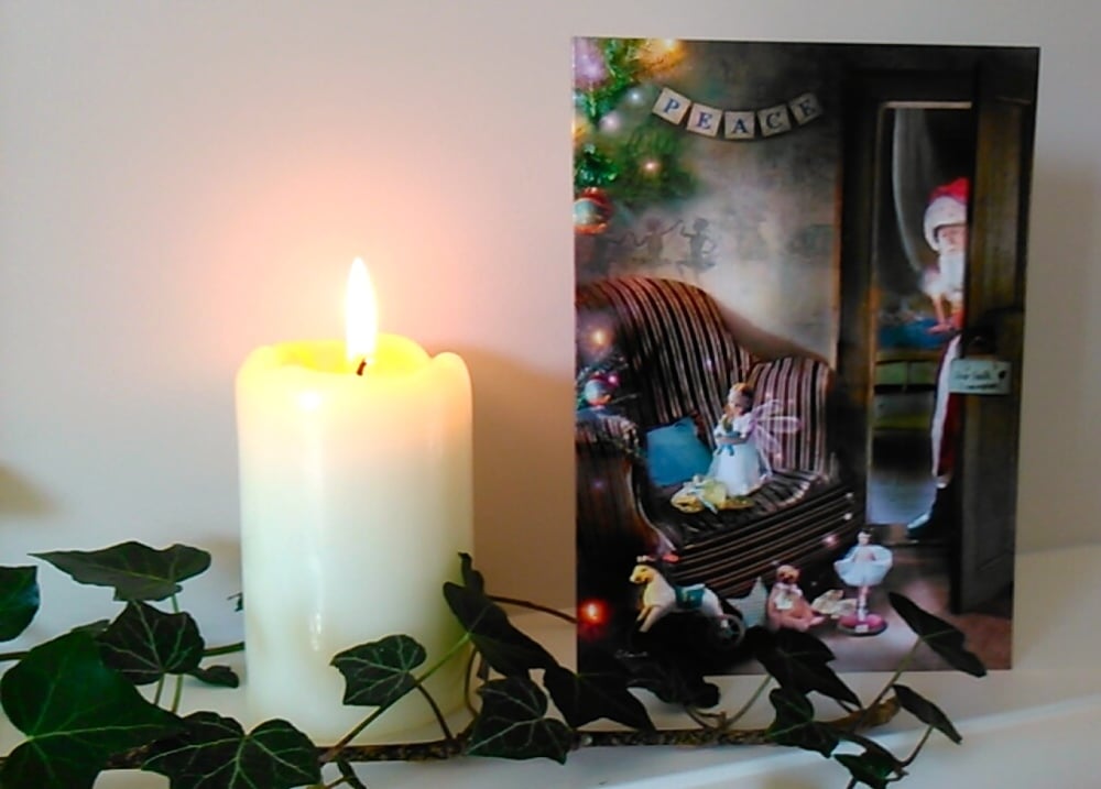 Faerie Christmas Card - Santa Remembered