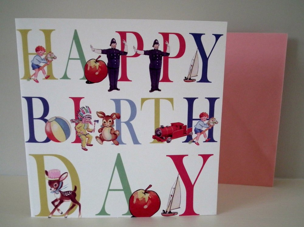 Birthday Card - ABC design