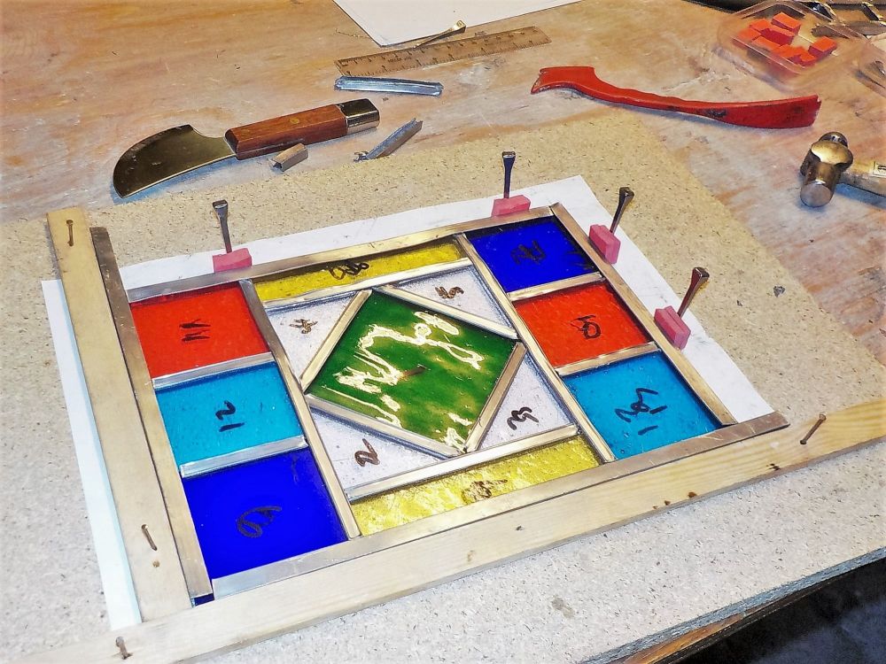 503 Introduction to Leaded Stained Glass - 1 Day Course, Saturday 22nd Febr