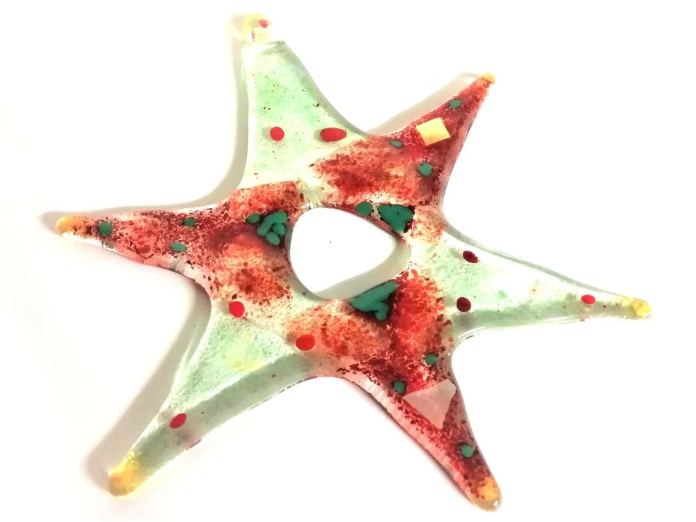 Making Fused Glass Christmas Decorations