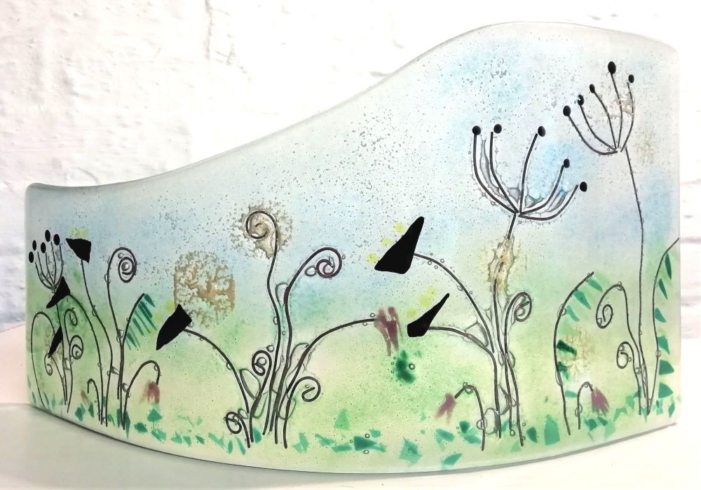 Make a Fused Glass Free-Standing Curve