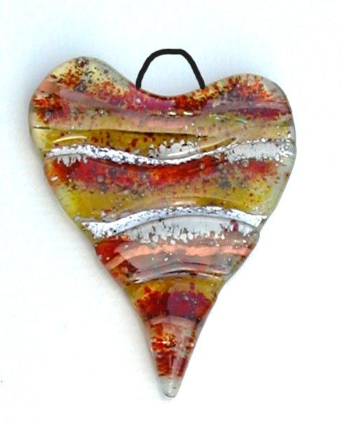 2070 Making Fused Glass Hanging Hearts - Friday 14th February 2025, 9:30am 