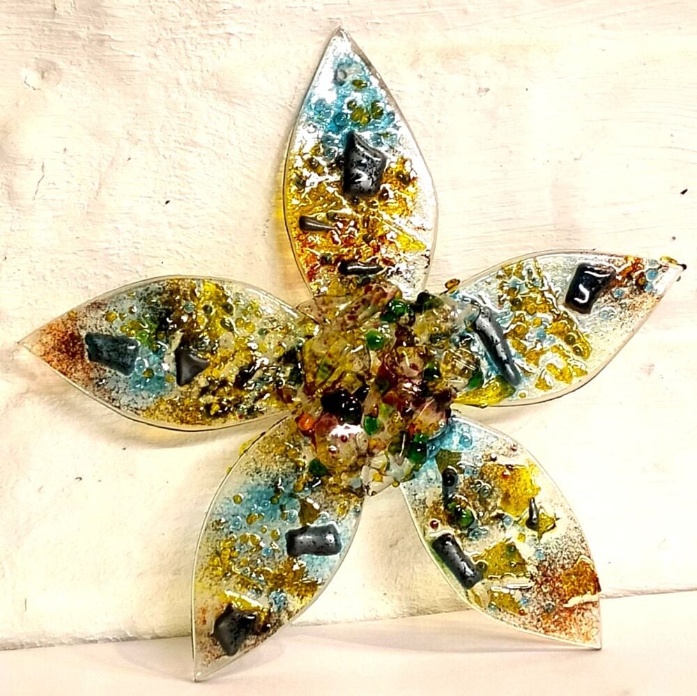 Making Fused Glass Hanging Flowers
