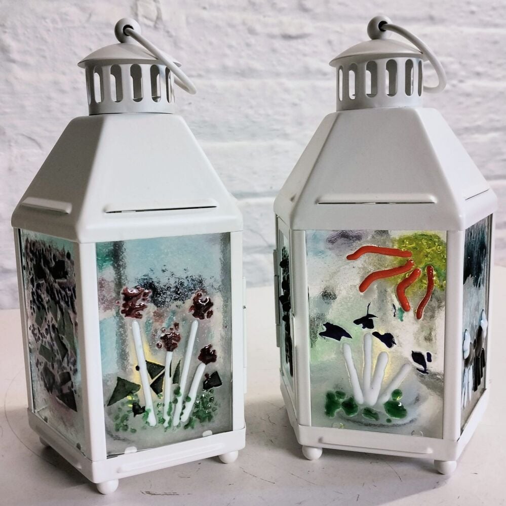 Making Fused Glass Hanging Flowers