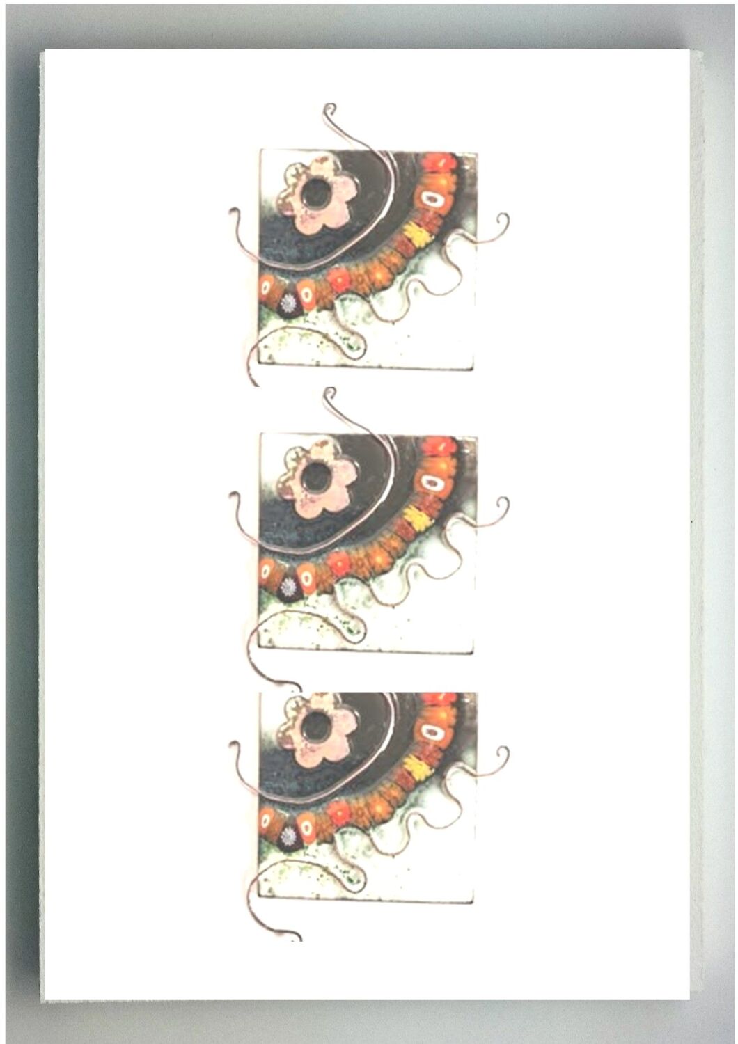 Make a Mounted Trio of Artistic Enamelled Copper Squares