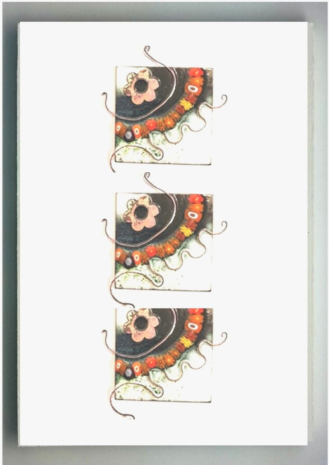 Make a Mounted Trio of Artistically Enamelled Copper Squares