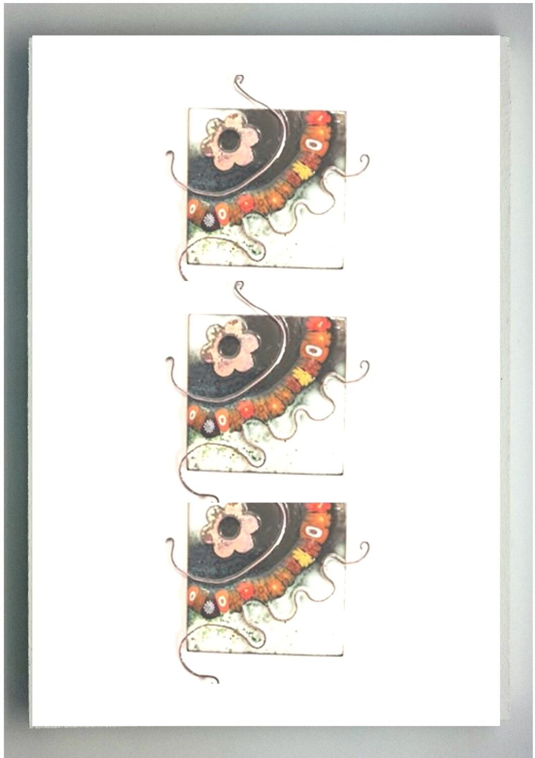 Make a Mounted Trio of Artistically Enamelled Copper Squares