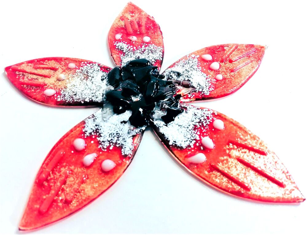 Making Fused Glass Hanging Flowers