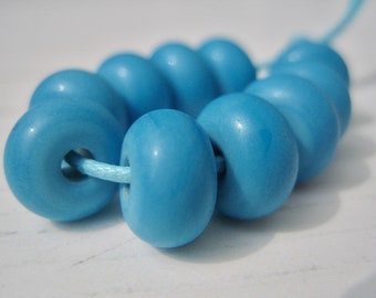 Frosted Dark Turquoise Spacers