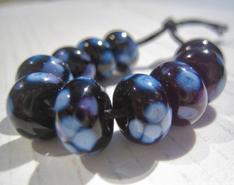 Black & Purple Fritties - Sale Beads, £4.00 Off