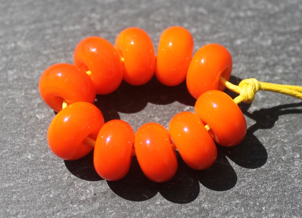 Orange Spacer Beads