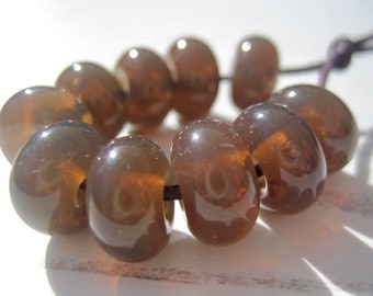 Mink Lampwork Spacer Beads