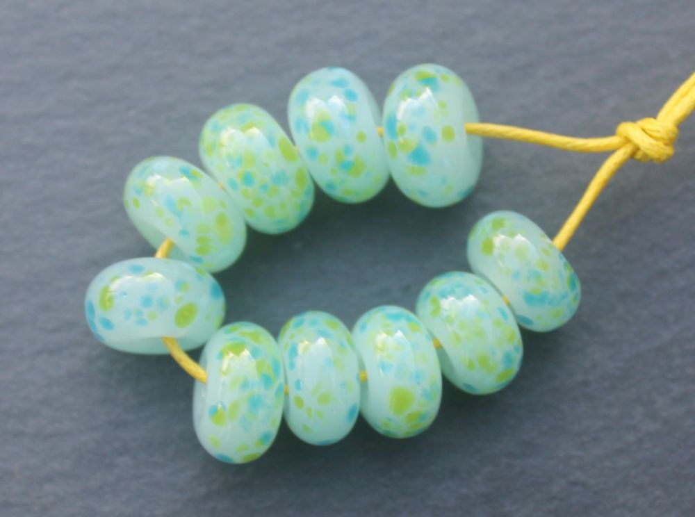 Minty Fresh Escape Frit Beads