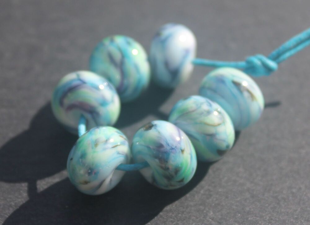 Forget Me Not Marbles x 7