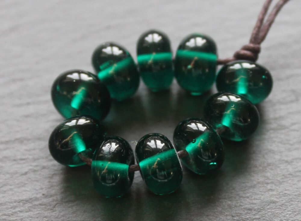 Galapagos Teal Green Spacer Beads