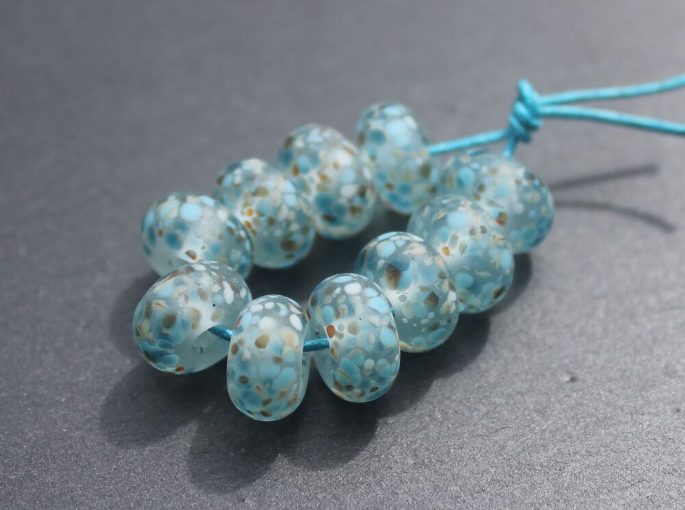 Frosted North Coast Pale Blue  Beads