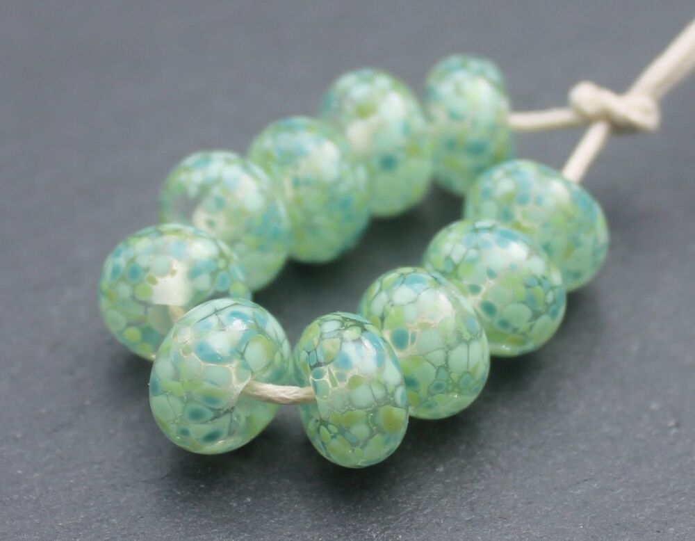 Derry Green  Frit Beads