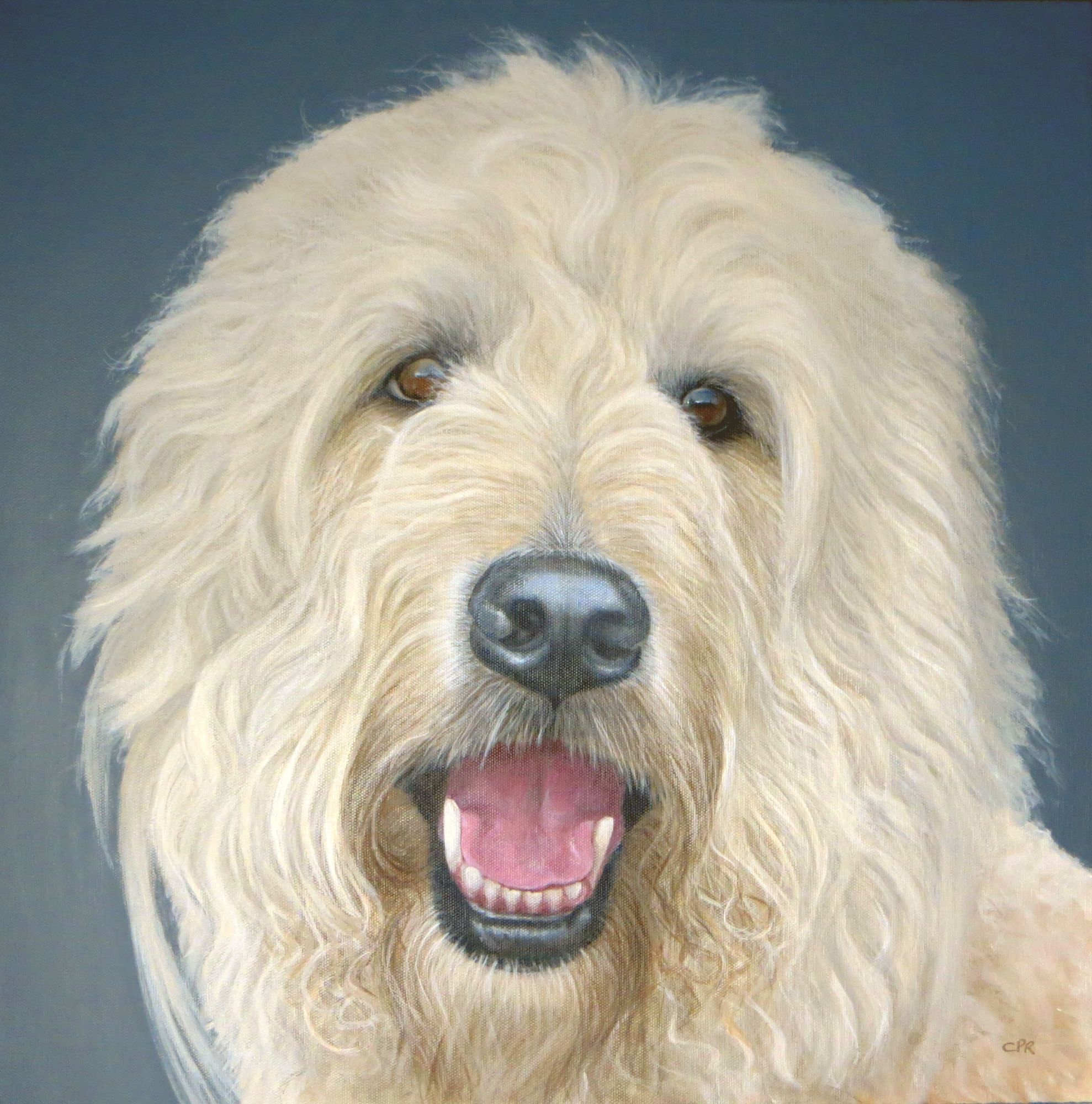 Dog portrait painting
