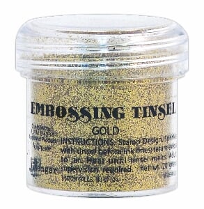 Embossing tinsel - gold