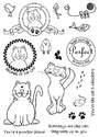 A5 The Cat's Whiskers stamp set 