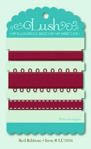 My Mind's Eye ribbon pack - red