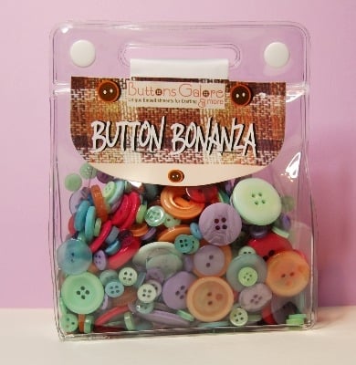 Button Bonanza - Sherbert - 1/2 Lb 225g Button Assortment