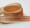 Berisfords Home Sweet Home Ribbon - Red/Cream 15mm