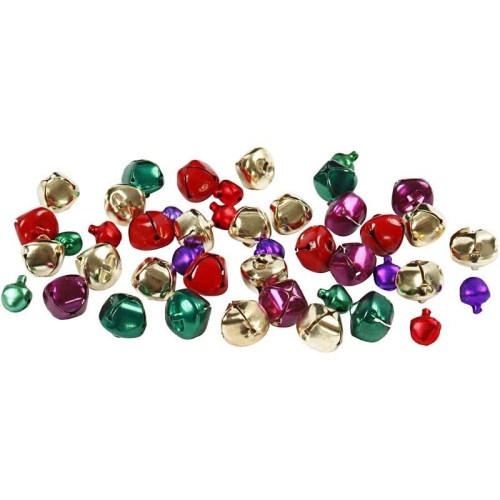 Assorted bright metallic bells